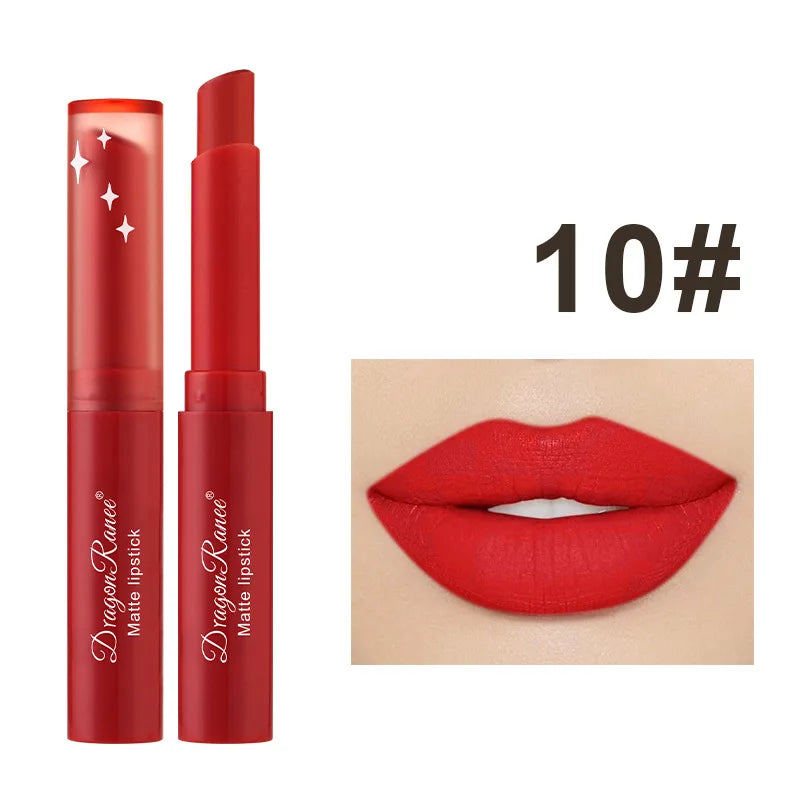 Nude Matte Lipstick Waterproof Nude Pink Lip Sticks Not Fading Sexy Red Velvet Lipsticks for Women Make Up Lasting Lip Cosmetics