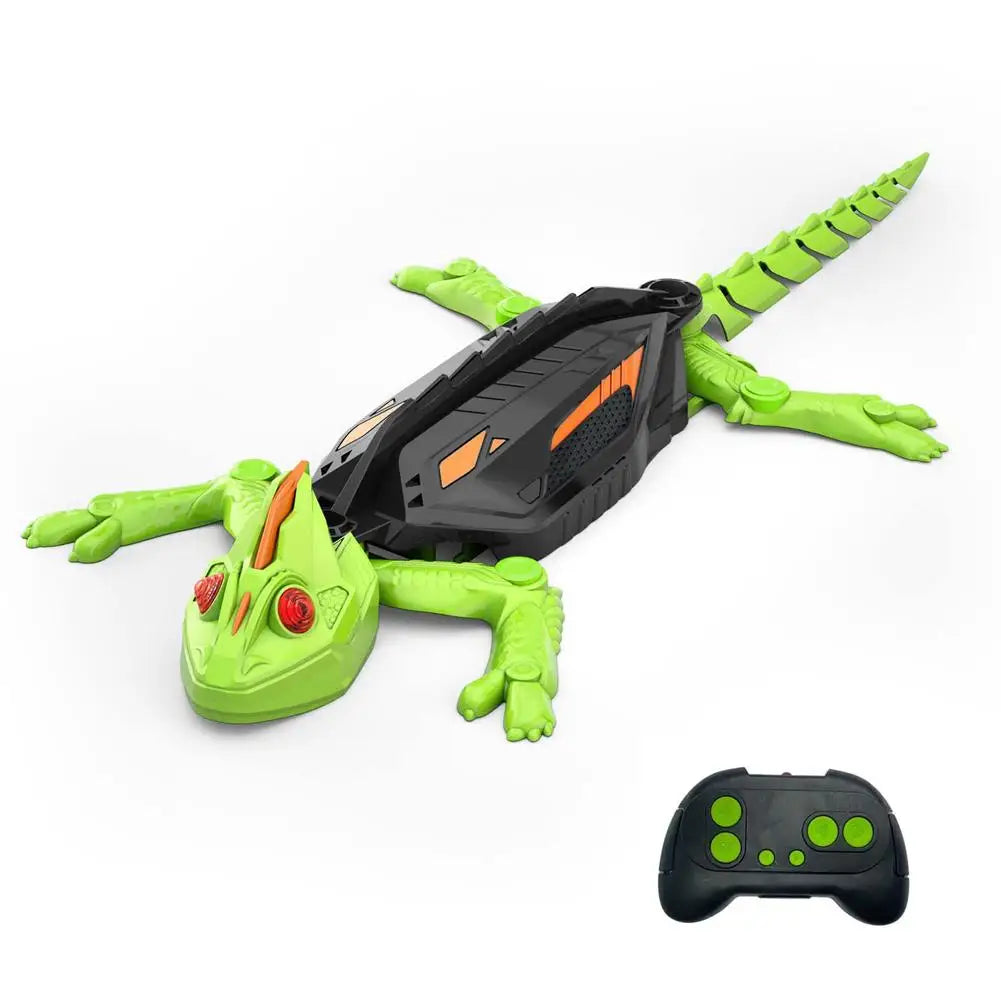 Remote Control Wall Climbing Gecko Robot Toy for Kids, Rechargeable, Halloween Novelty Gift, Anti-Fall Design, Easy to Operate