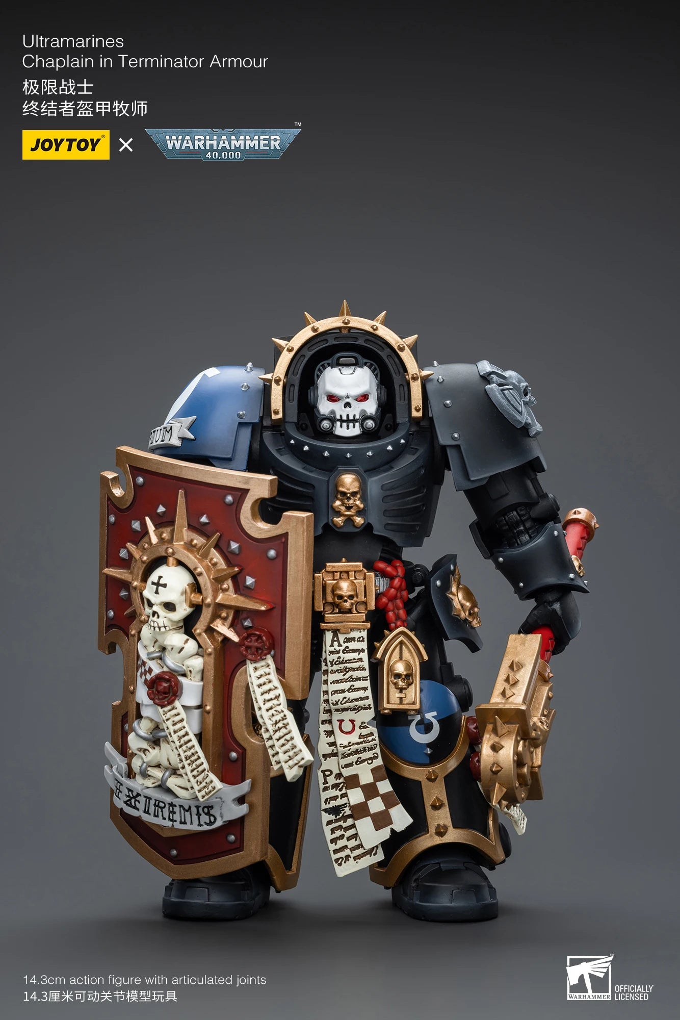 Warhammer 40k 1: 18 Ultramarines Chaplain in Terminator Armour