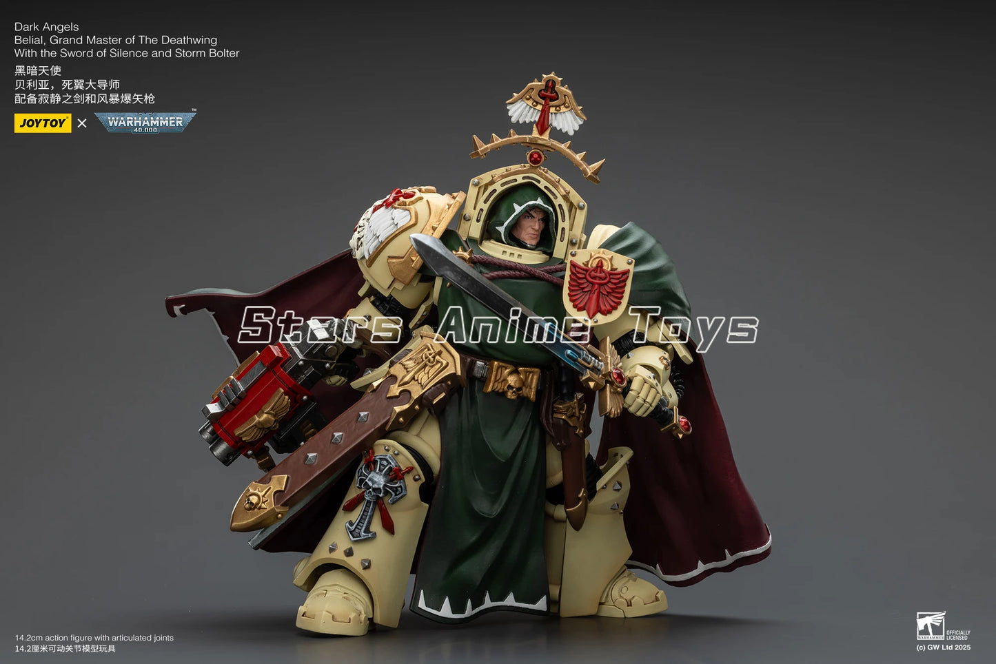 Warhammer 40000 Dark Angels Belial Grand Master of The Deathwing with The Sword of Silence and Storm Bolter