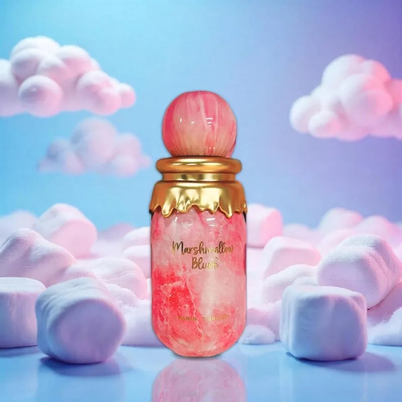 Paris Corner Marshmallow Blush EDP 3.4 Fl Oz | A Unique Gourmand Marshmallow Strawberry Perfume for Women | Long-Lasting