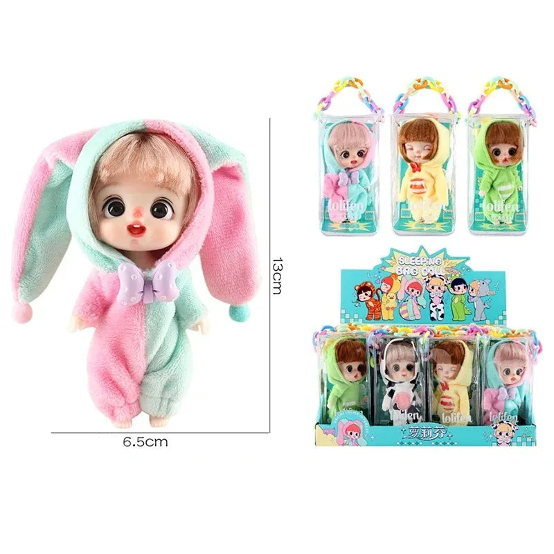 12cm Cute Mini Doll Animal Sleepwear Series