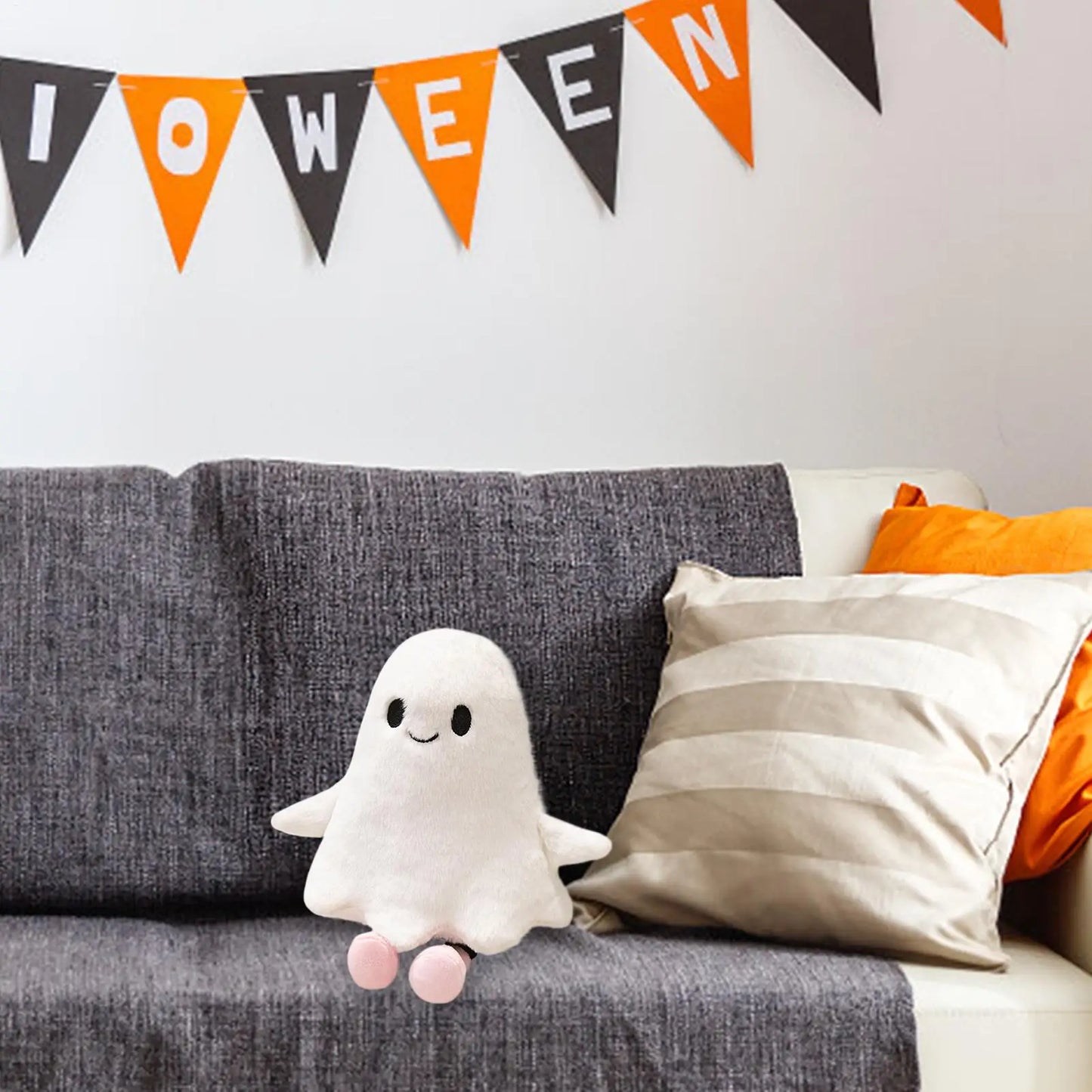 2025 Latest Halloween Ghost Doll Kawaii Stuffed Plush Toy Doll Cartoon Cute Children's Birthday Gifts