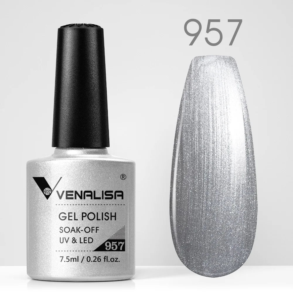 VENALISA Nail Gel Polish Semi Permanent Gellack Nail Art Salon TPO Free Glitter 7.5ml Soak off Organic UV LED Nail Gel Varnish