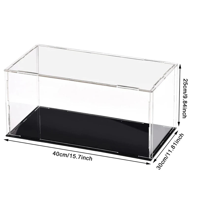 Clear Acrylic Display Case Dustproof Toy Car Trucks Vans Model Box Collection Storage Countertop Show Box