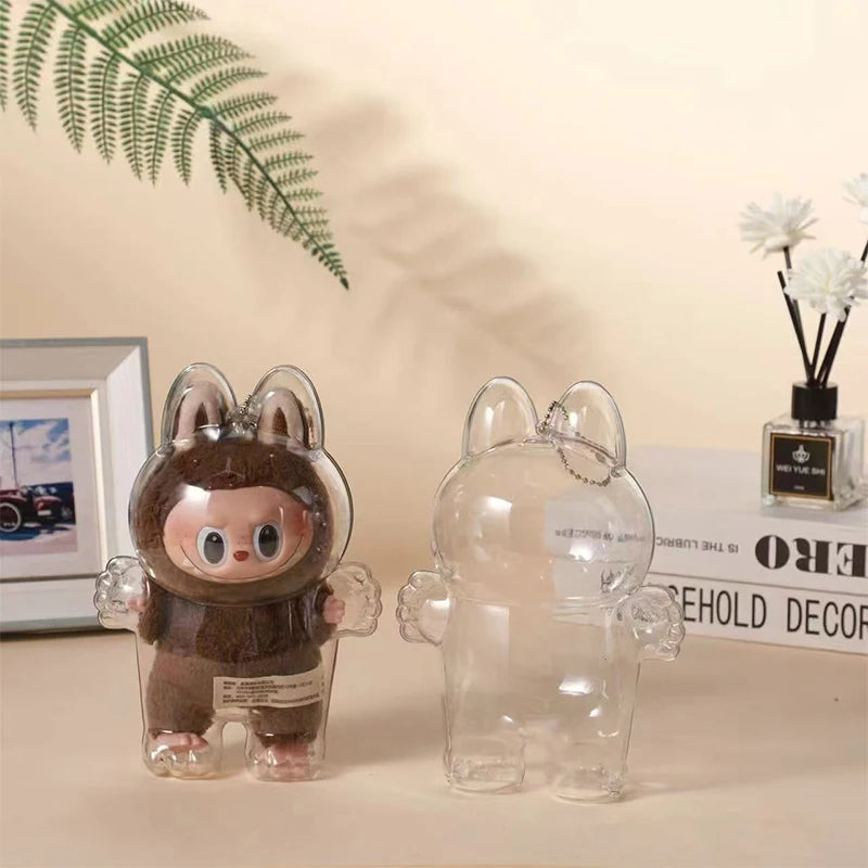 LABUBU Have A Seat Transparent Case Labubu Plastic Case Backpack Charms