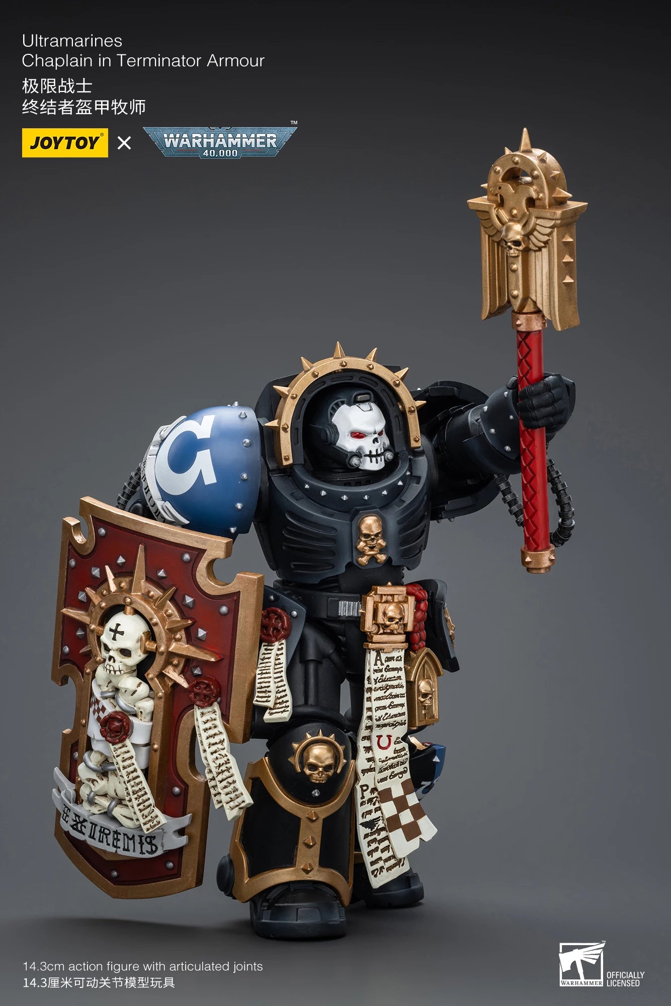 Warhammer 40k 1: 18 Ultramarines Chaplain in Terminator Armour