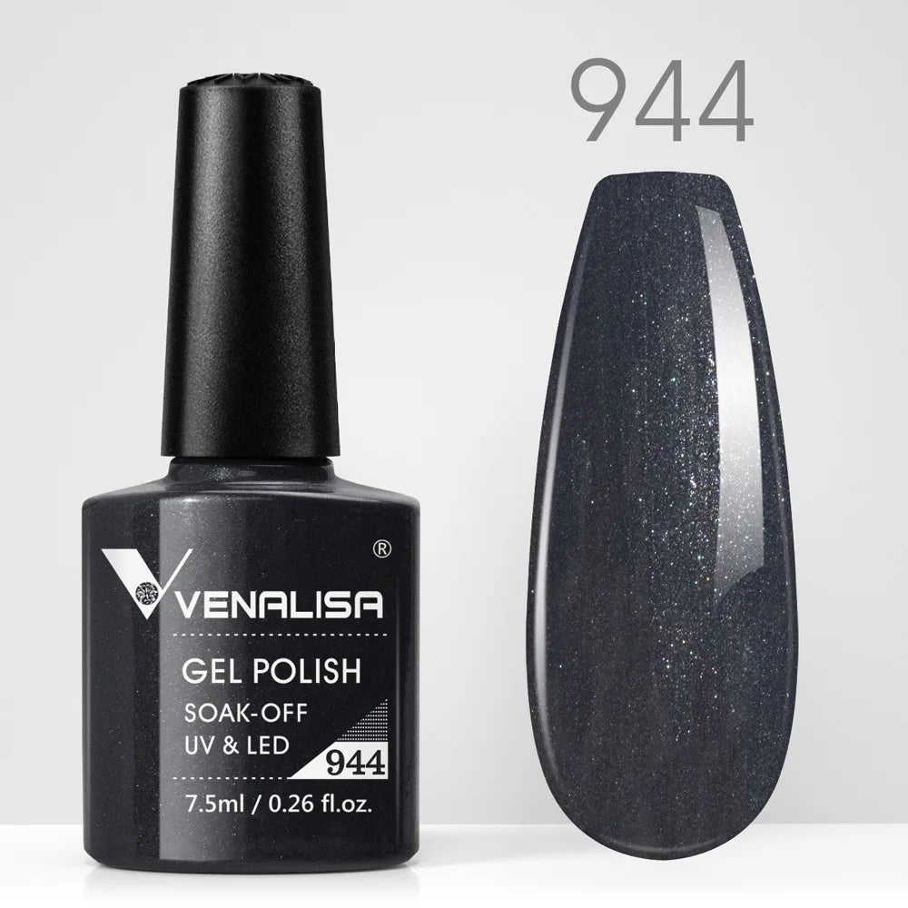 VENALISA Nail Gel Polish Semi Permanent Gellack Nail Art Salon TPO Free Glitter 7.5ml Soak off Organic UV LED Nail Gel Varnish