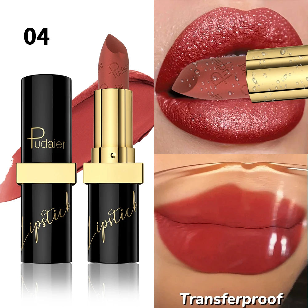 [Velvet Finish Matte Lipstick] Pudaier Long-Lasting, Waterproof Matte Lipstick - Soft Pink