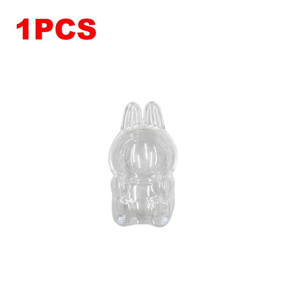 Protective Case for Labubu Have a Seat Transparent Protective Cover for Labubu Doll Plastic Clear Display Box Easy Installation