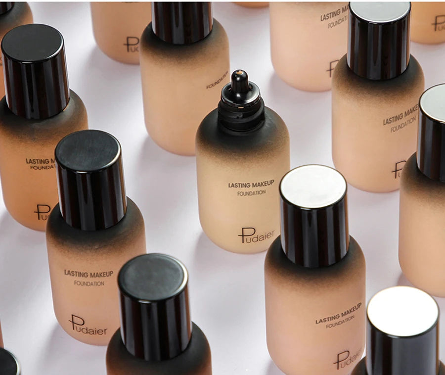 40ML Face Liquid Foundation Full Concealer Makeup Waterproof Base Brighten Whitening Cover Dark Circle Matte Foundation Cosmetic