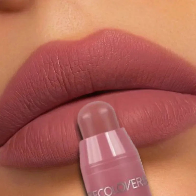 Velvet Lipstick Lasting Nude Matte Lipstick Non-stick Waterproof Sexy Lip Balm Lip Pencil Women Cosmetics Makeup