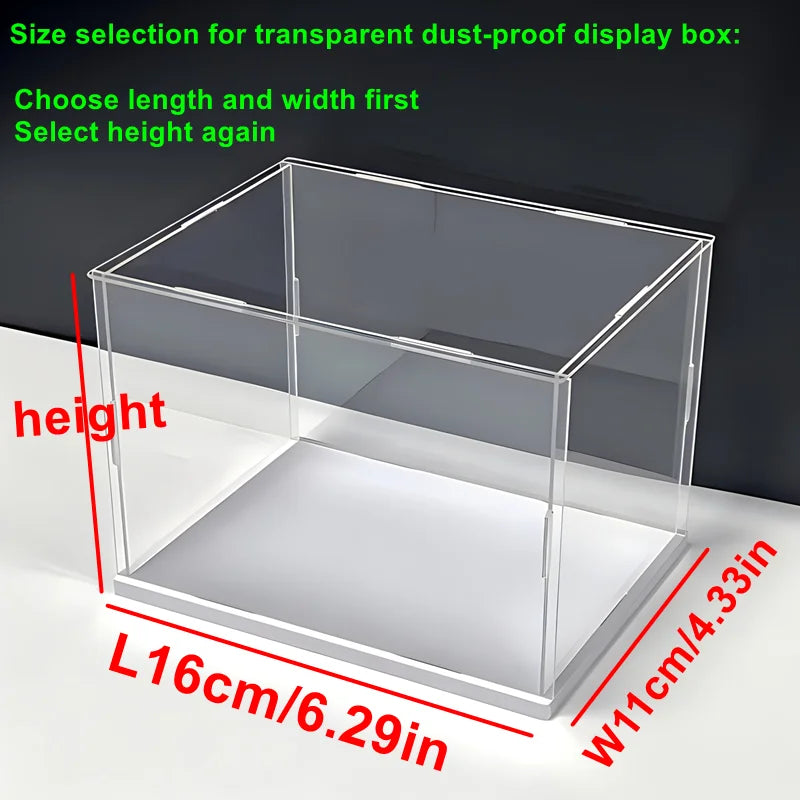 Clear Self-Assembly Acrylic Display Case