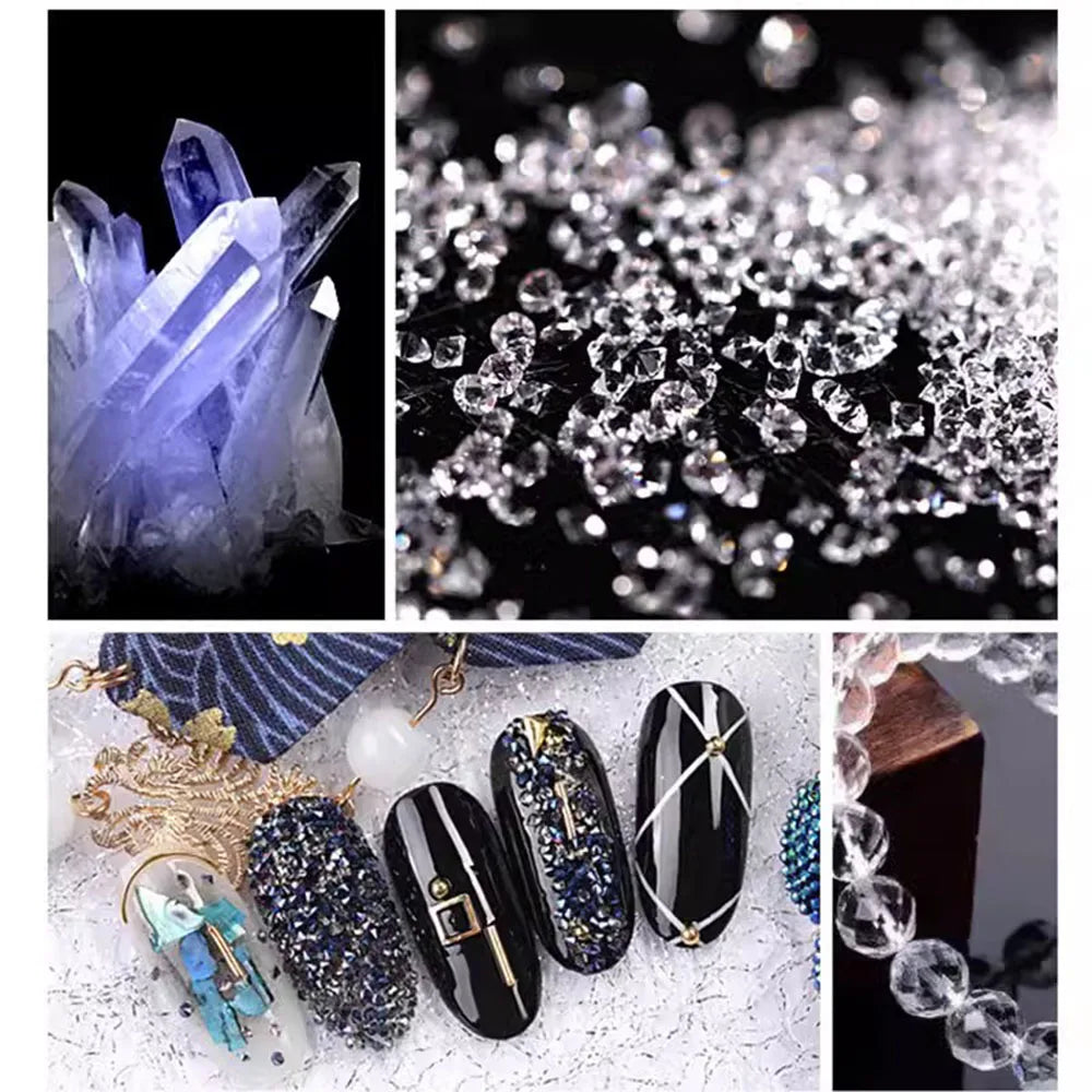 1440pcs/bag 1.2mm Wholesale Mini Pixie стразы Non Hotfix Rhinestone Micro Crystal Zircon Nail Art Rhinestones Decoration