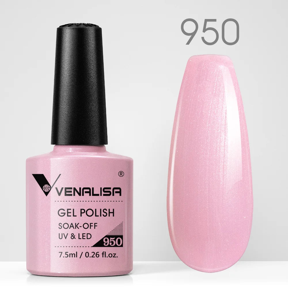 VENALISA Nail Gel Polish Semi Permanent Gellack Nail Art Salon TPO Free Glitter 7.5ml Soak off Organic UV LED Nail Gel Varnish