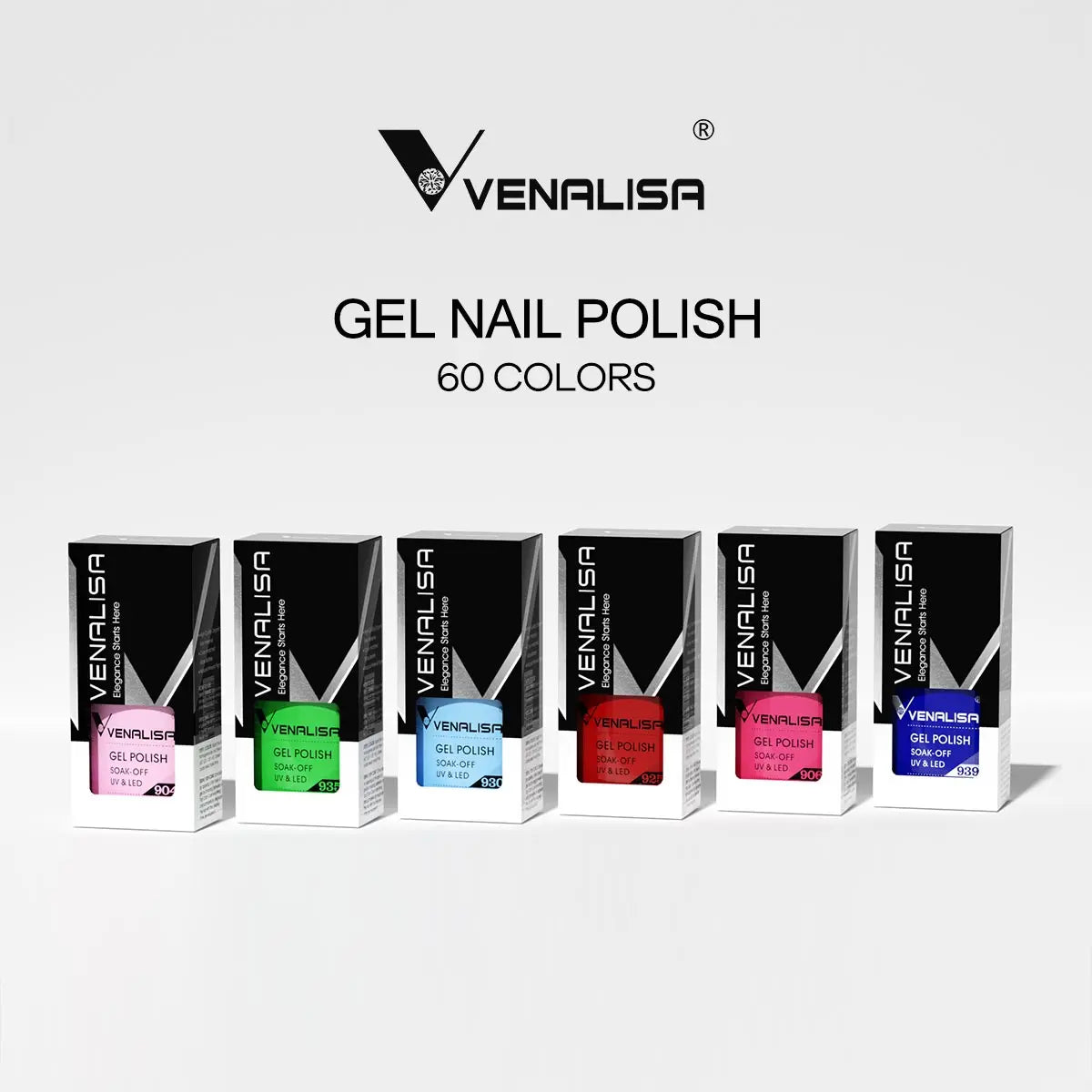 VENALISA Nail Gel Polish Semi Permanent Gellack Nail Art Salon TPO Free Glitter 7.5ml Soak off Organic UV LED Nail Gel Varnish