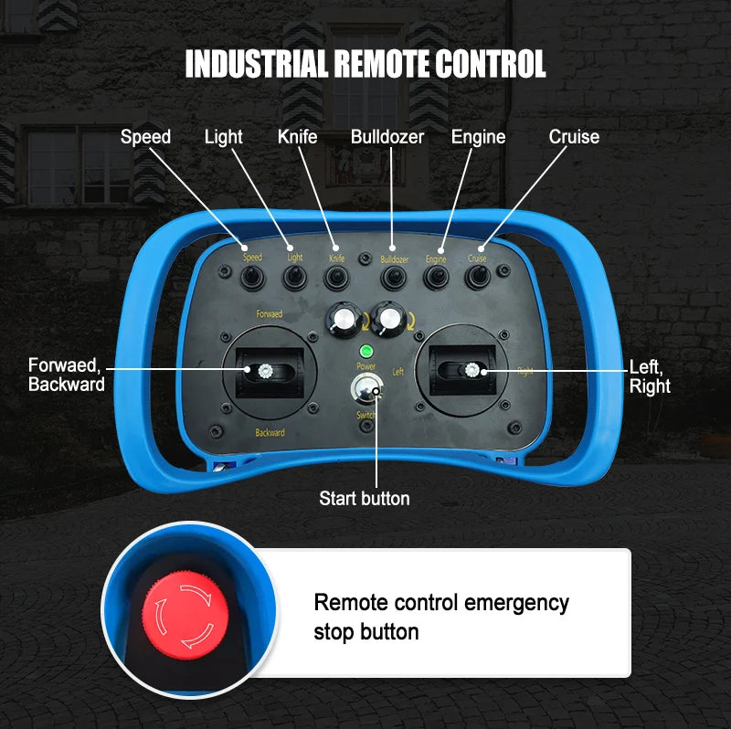 Customized 550mm Four-Stroke Self-Propelled Remote-Controlled Lawn Mower, an Outdoor Maintenance Robot Suitable for Garden Lawns