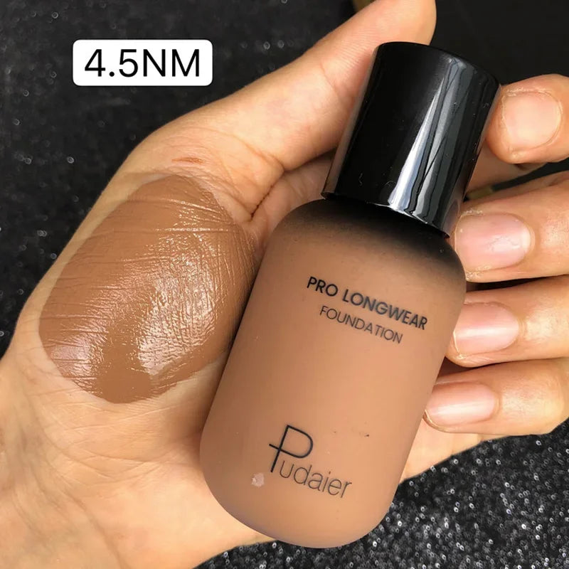 40ML Face Liquid Foundation Full Concealer Makeup Waterproof Base Brighten Whitening Cover Dark Circle Matte Foundation Cosmetic