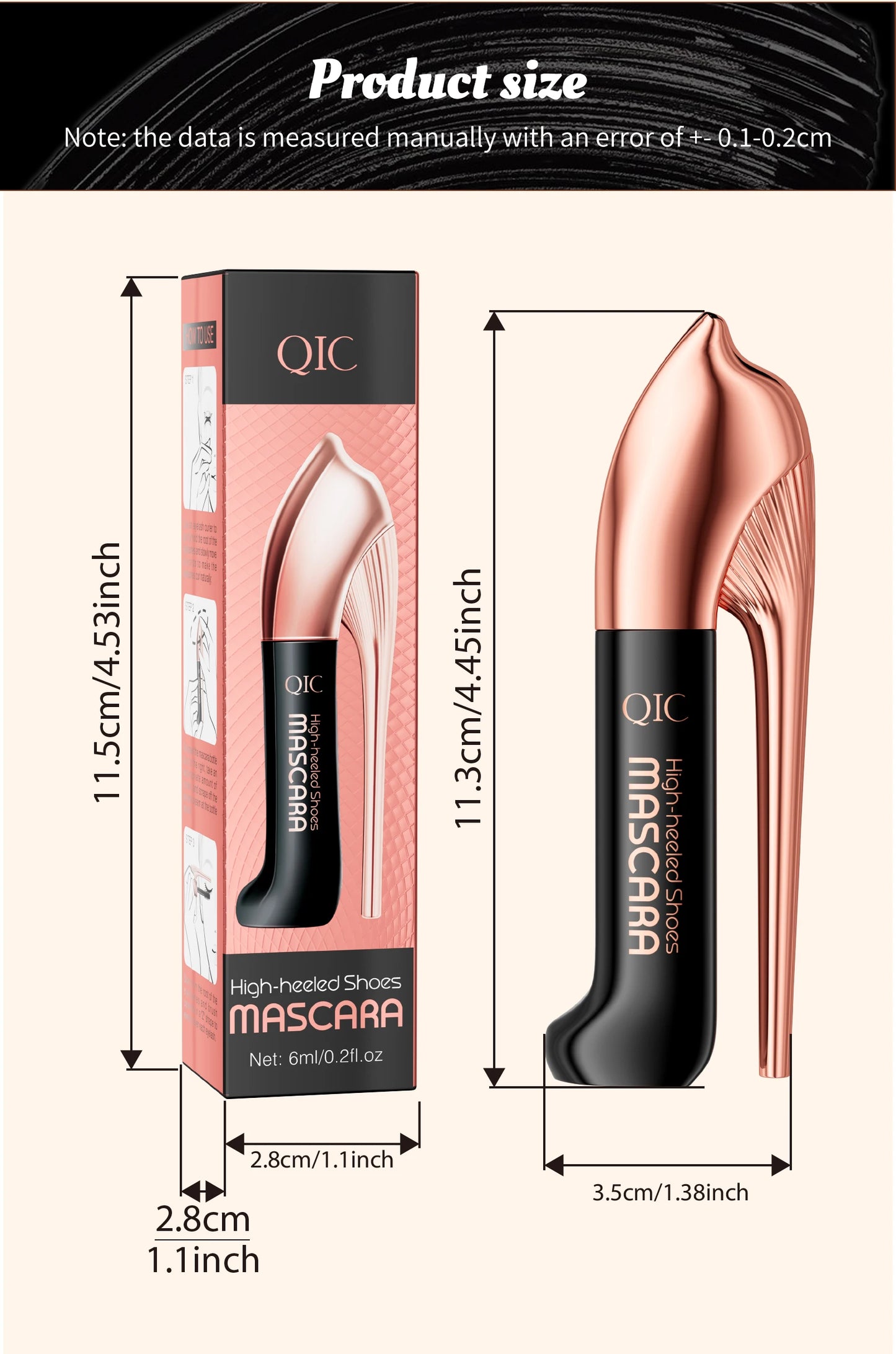 Black waterproof Mascara for all Lengthening make up products Eyelash Extension Eye Lashes mascara 4d effect Korean cosmetics