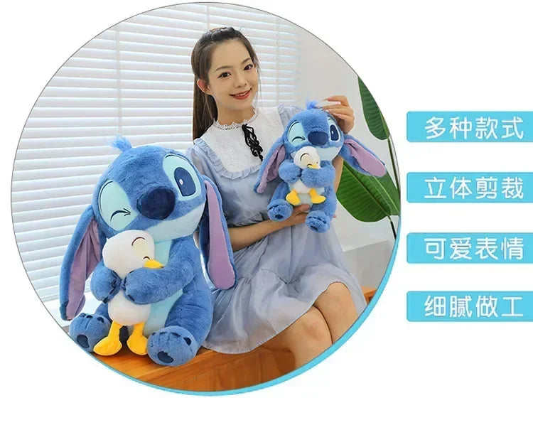 30/45cm  Stitch Plush Toy - Cute Lilo & Stitch Doll,Kawaii Donald Duck Stuffed Animal,Soft Birthday Gift for Kids Children