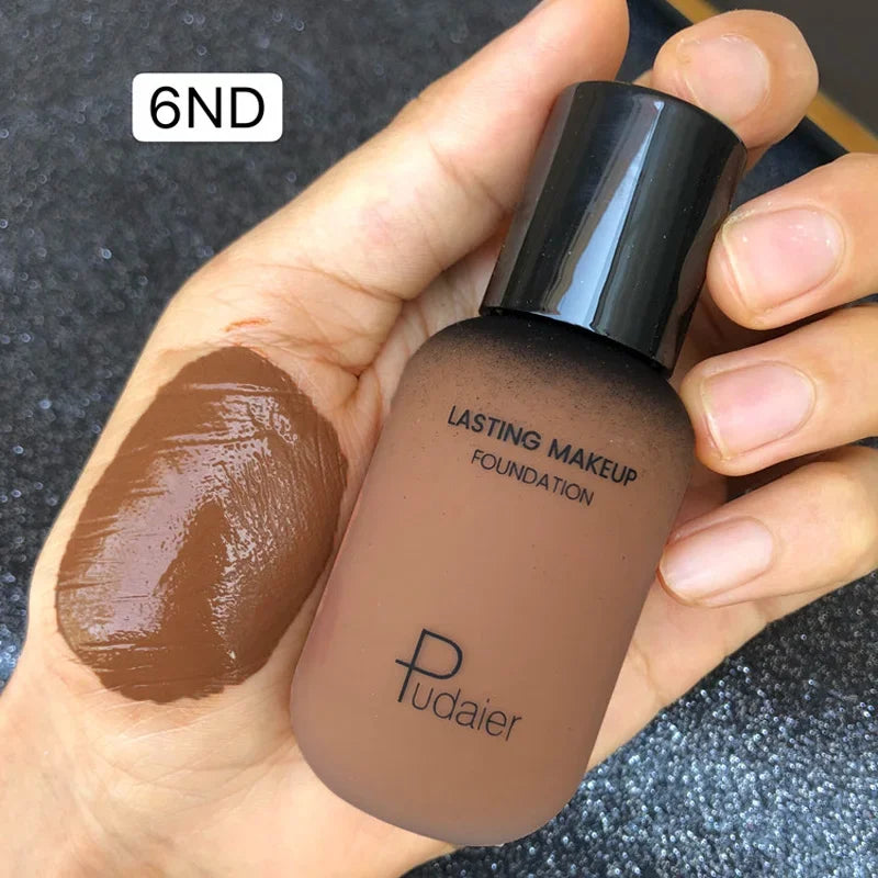 40ML Face Liquid Foundation Full Concealer Makeup Waterproof Base Brighten Whitening Cover Dark Circle Matte Foundation Cosmetic