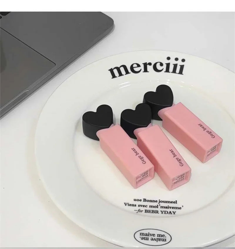 Dream Love Heart Lipstick Velvet Matte Lip Mud Clay Lip Gloss Liquid Lip Tint Cream Pigment Long Lasting Silky Lips Cosmetics