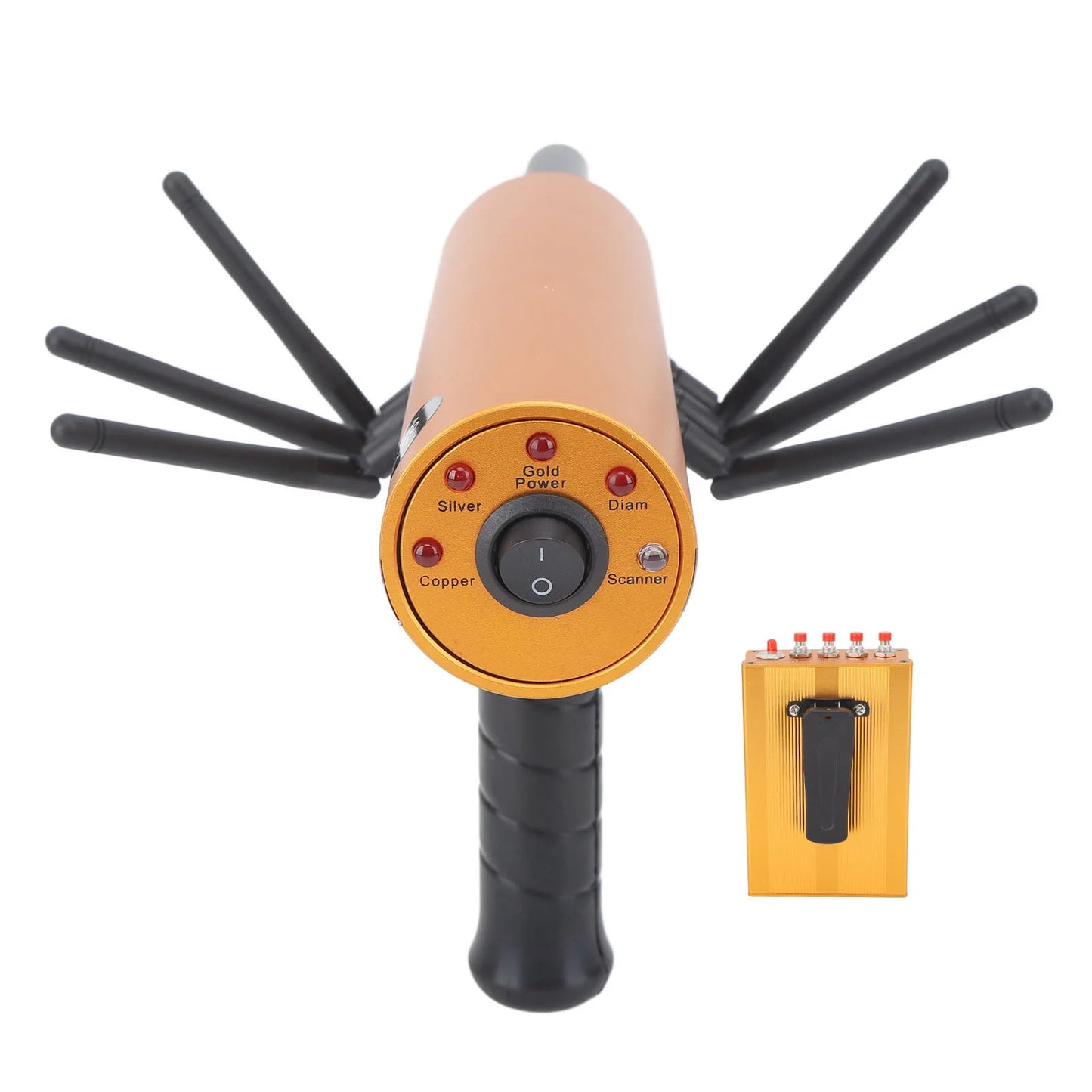 AKS Metal Detector Metal Pinpointer 30m Depth 1200m Range 6 Antenna AKS Accurate Finding Gold Detector