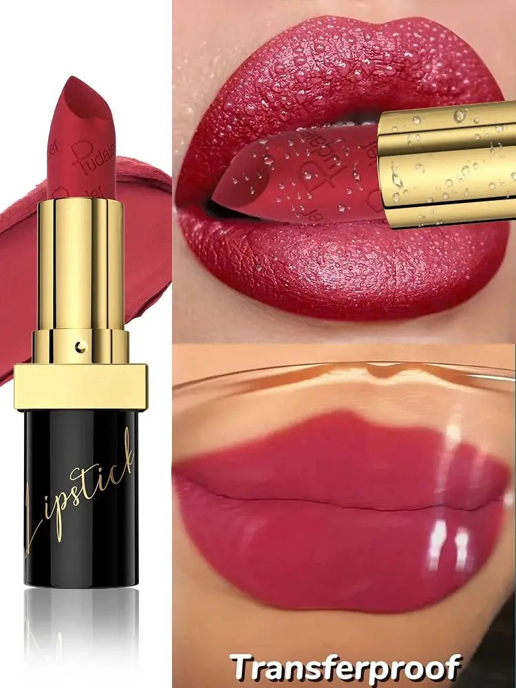 [Velvet Finish Matte Lipstick] Pudaier Long-Lasting, Waterproof Matte Lipstick - Soft Pink