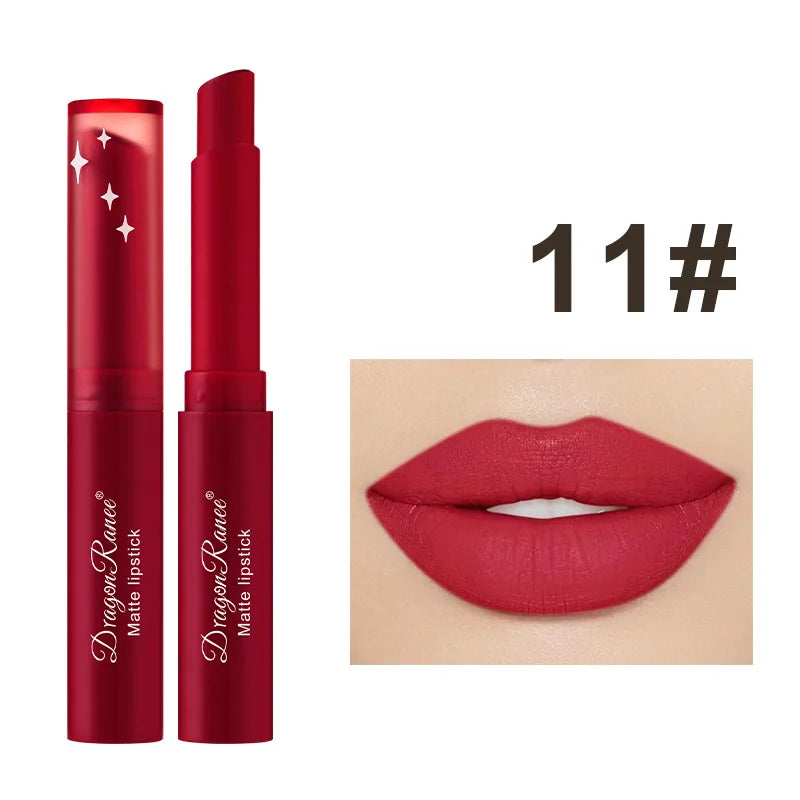 Nude Matte Lipstick Waterproof Nude Pink Lip Sticks Not Fading Sexy Red Velvet Lipsticks for Women Make Up Lasting Lip Cosmetics