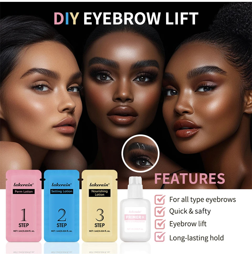 Brow Lamination Kit At Home DIY Eyebrow Lamination Kit Professional Eye Brow Perm Kit Instant DIY Eyebrow Lift Kit for Fuller