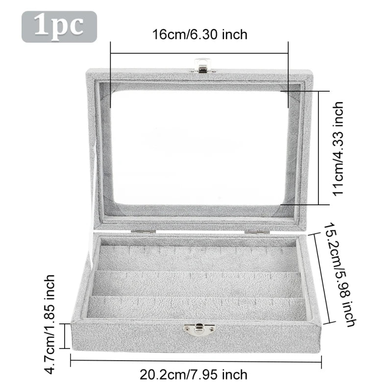 1pc Clear Acrylic Display Case Box Dupstproof Protection Showcase with Black Base Countertop Box Cube Organizer Stand Riser