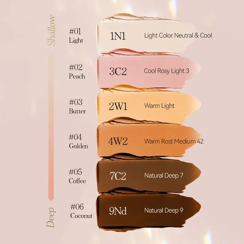 Matte Foundation Stick Oil Control Primer BB Cream Medium Coverage Light Bronzer Sculpt Face Outline Contour Brighten Concealer