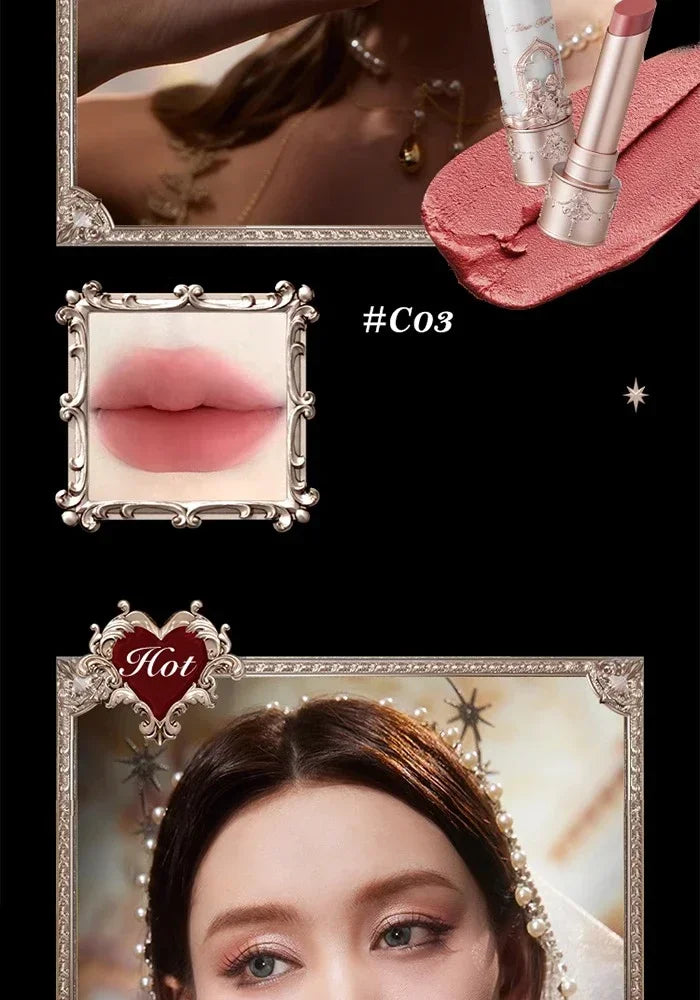 Flower Knows Little Angel Velvet Matte Lipstick Waterproof Long Lasting Soft Moisturizing Lip Gloss K Beauty Clean Girl Makeup