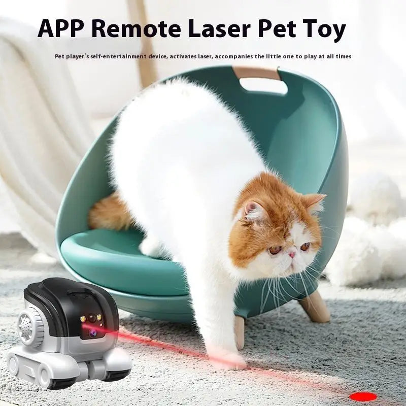 AIOOK Pet Camera Dual Lens Wifi Camera Robot Pet Tracking Color Night Vision Laser Indication Teasing Remote Monitor Home Camera