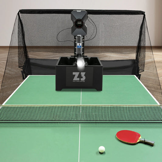 Table Tennis Robot 100 Balls Capacity Automatic Ping Pong Ball Pitching Machine with Remote Control for Pong Lover Self-training