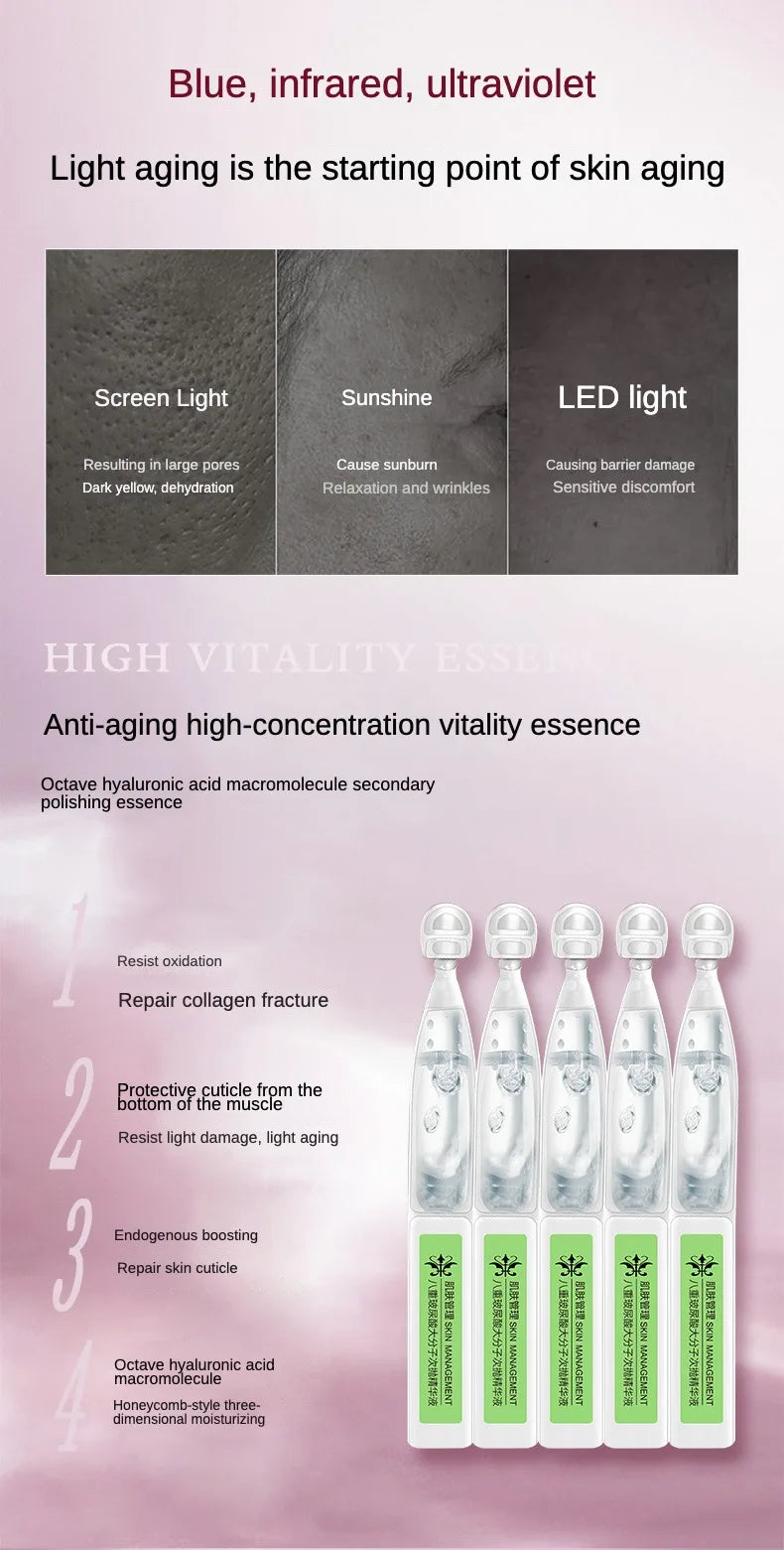 Hyaluronic Acid Anti-Wrinkle Serum Hydrating Moisturizing Firming Moisturizing Whitening Fade Fine Lines Skincare Set