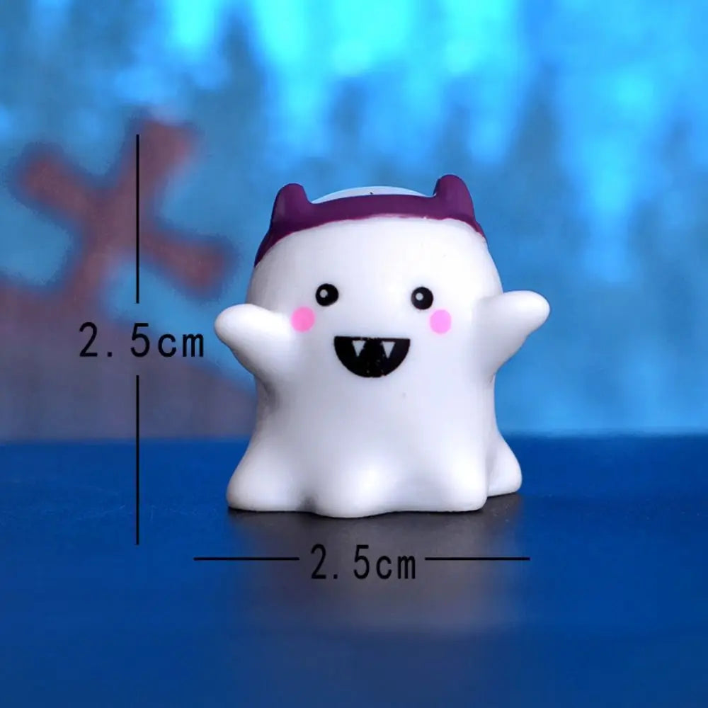 Cute Pumpkin Halloween Resin Craft Resin Decoration Ghost Decoration Micro Landscape Figurines Mini Ornaments DIY Accessories