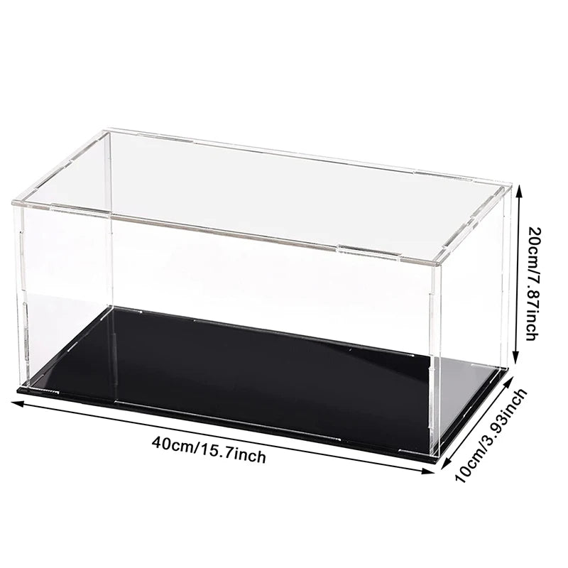 Clear Acrylic Display Case Dustproof Toy Car Trucks Vans Model Box Collection Storage Countertop Show Box