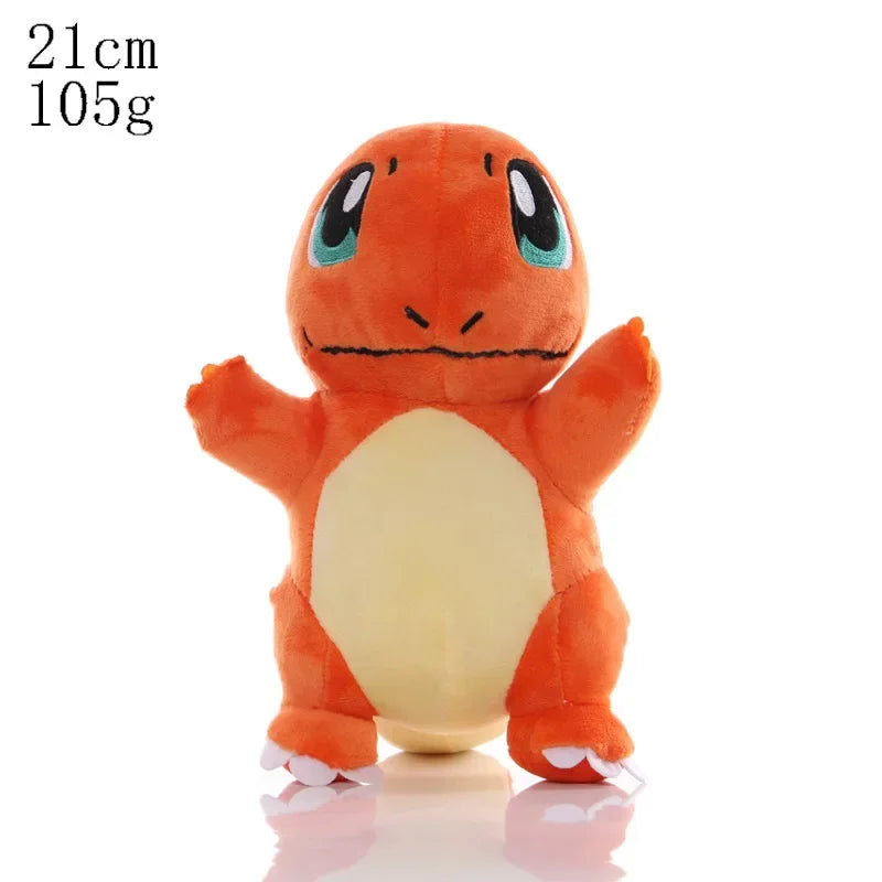 20cm Pikachu Pokemon Plush Doll Charmander Bulbasaur Squirtle Psyduck Eevee Plush Soft Stuffed Animals Peluche Plushie Toy Gifts