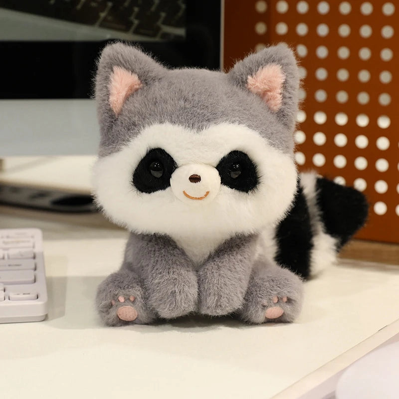 Cute Sitting Animals Red Panda Fox Sloth Cat Soft Plush Dolls Stuffed Capybara Pig Plushie Baby Toys Gifts For Children