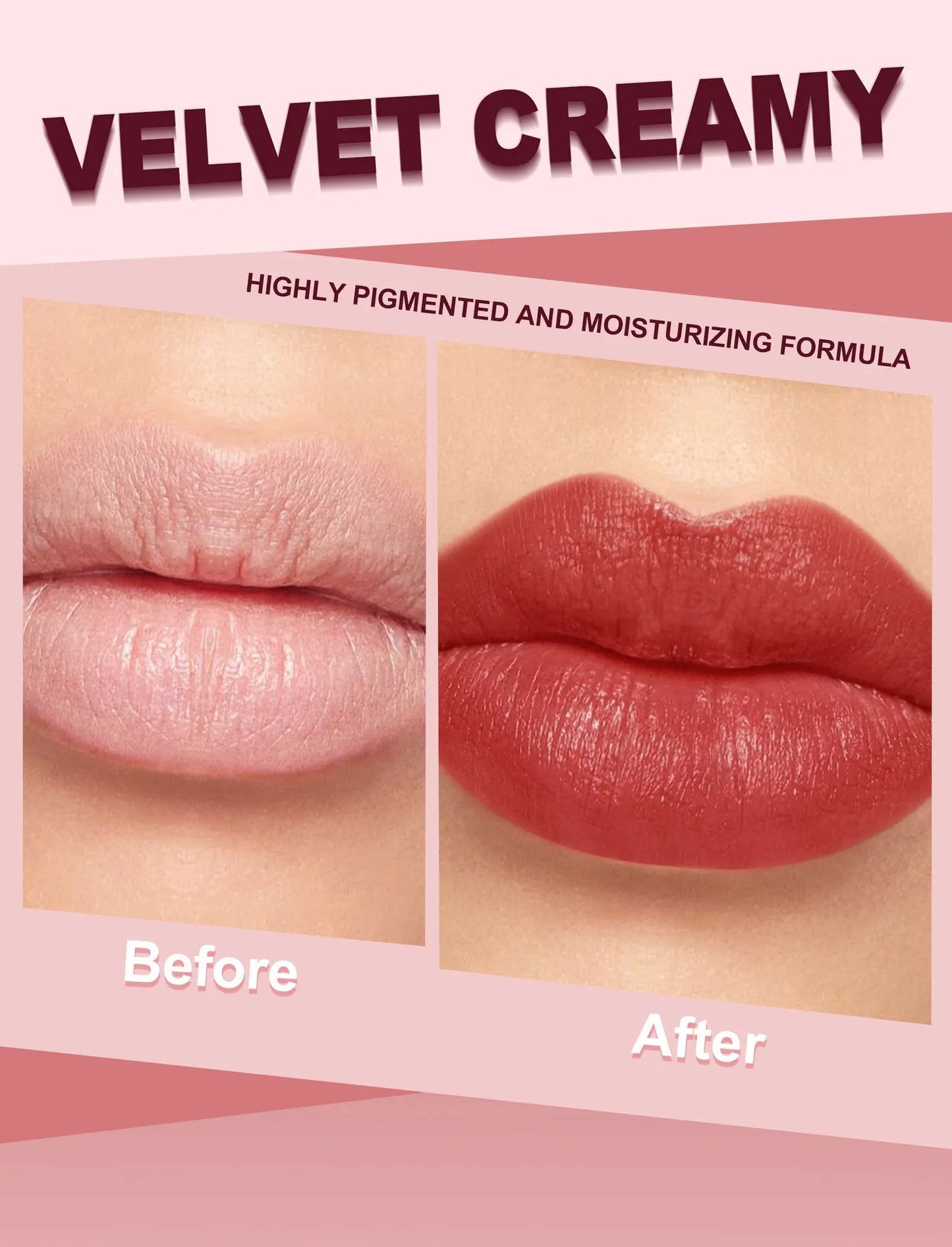 8-Colors Matte Lipstick Sexy Red Waterproof Lip Stick Long Lasting Smudge-free Classic Highly Pigmented Velvet Lip Tint Makeup