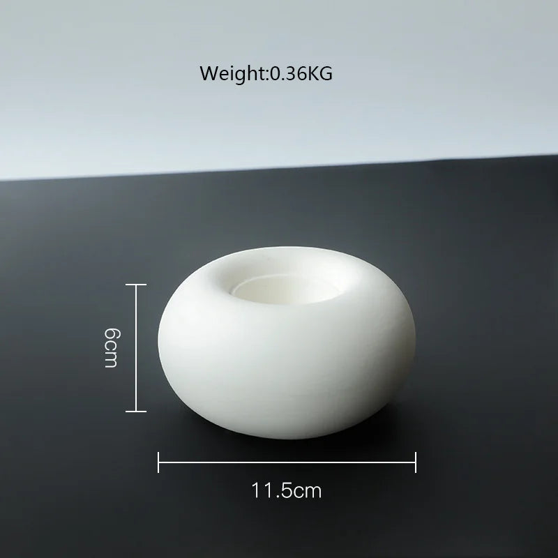 Nordic Ceramic Candlestick Holder