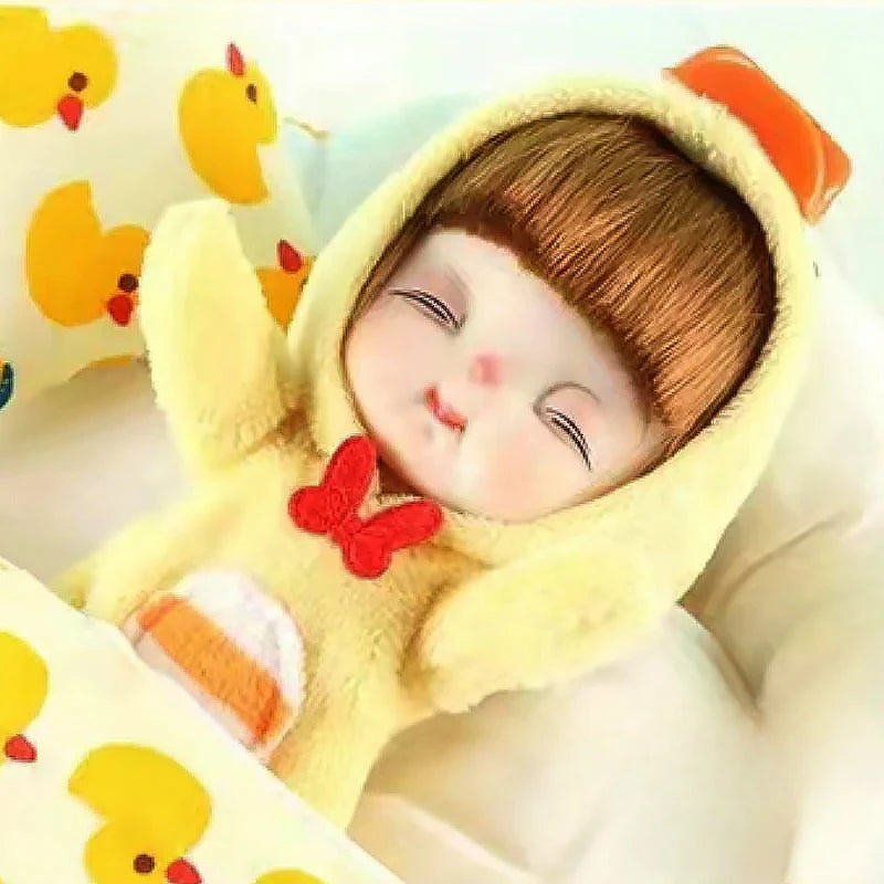 12cm Cute Mini Doll Animal Sleepwear Series Educational Toys DIY Dress Up Joints Dolls Birthday Gifts 3D Eyes