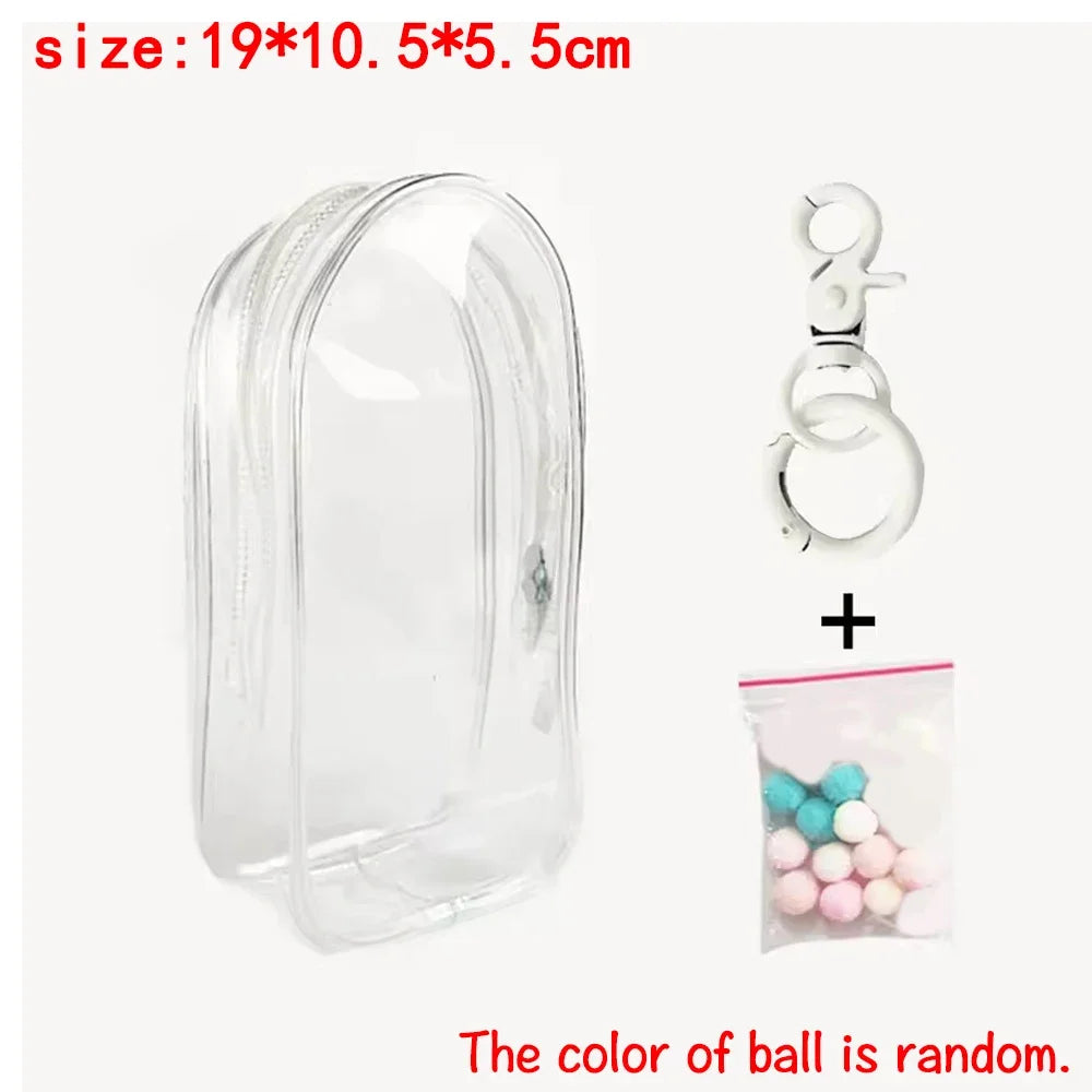 Labubu Mini 4.0 Transparent Protector Case Display Bag For Labubu V1 V2 V3 V4 Storage Bag Doll Outfit Accessories Only Case