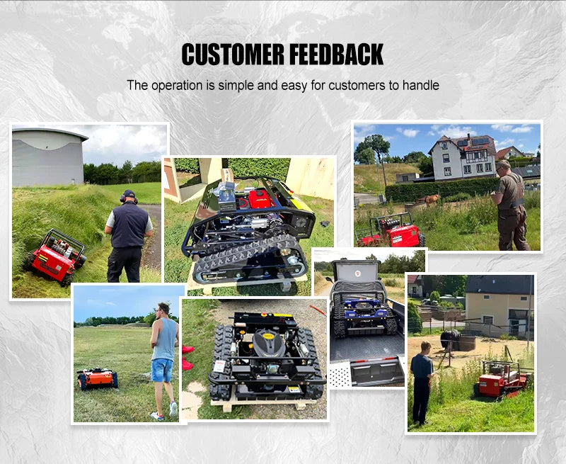 Customized 550mm Four-Stroke Self-Propelled Remote-Controlled Lawn Mower, an Outdoor Maintenance Robot Suitable for Garden Lawns