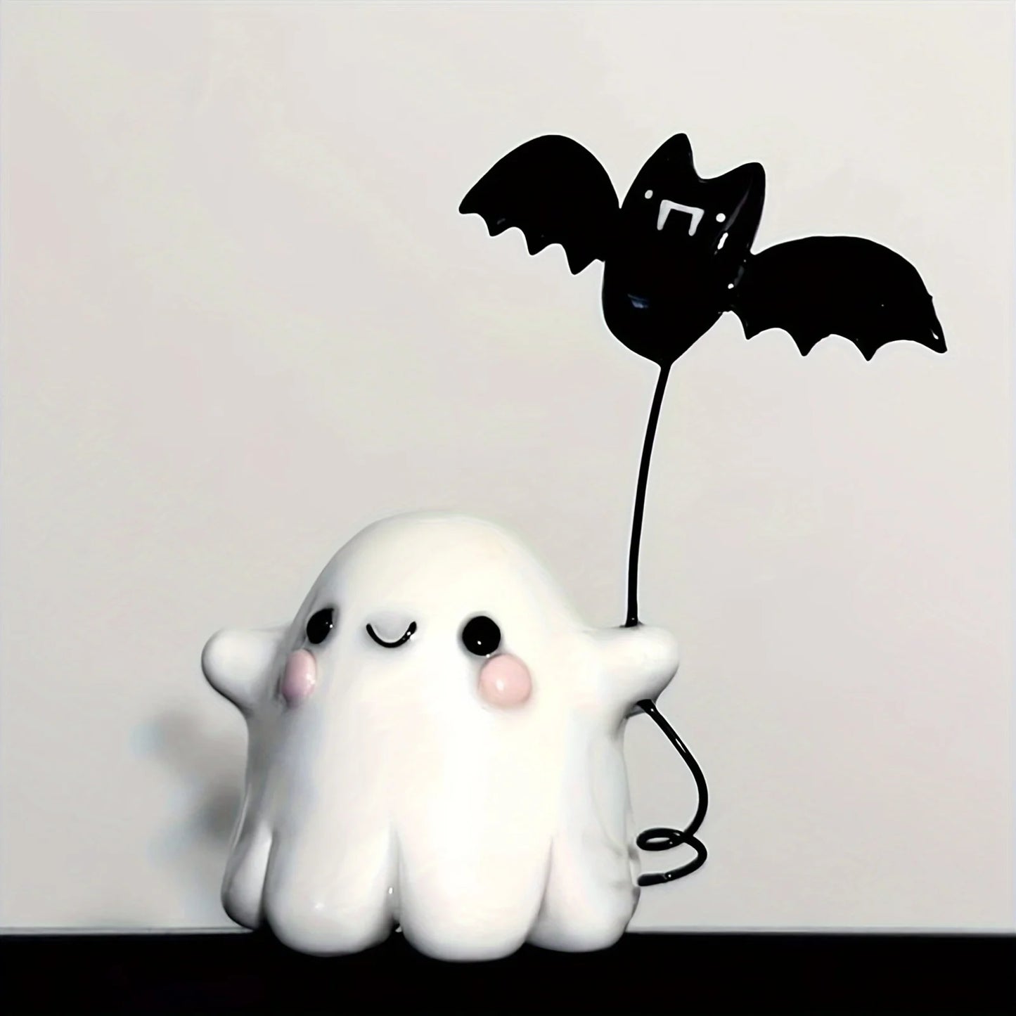 Halloween Cute Ghost Bat Desktop Figurine