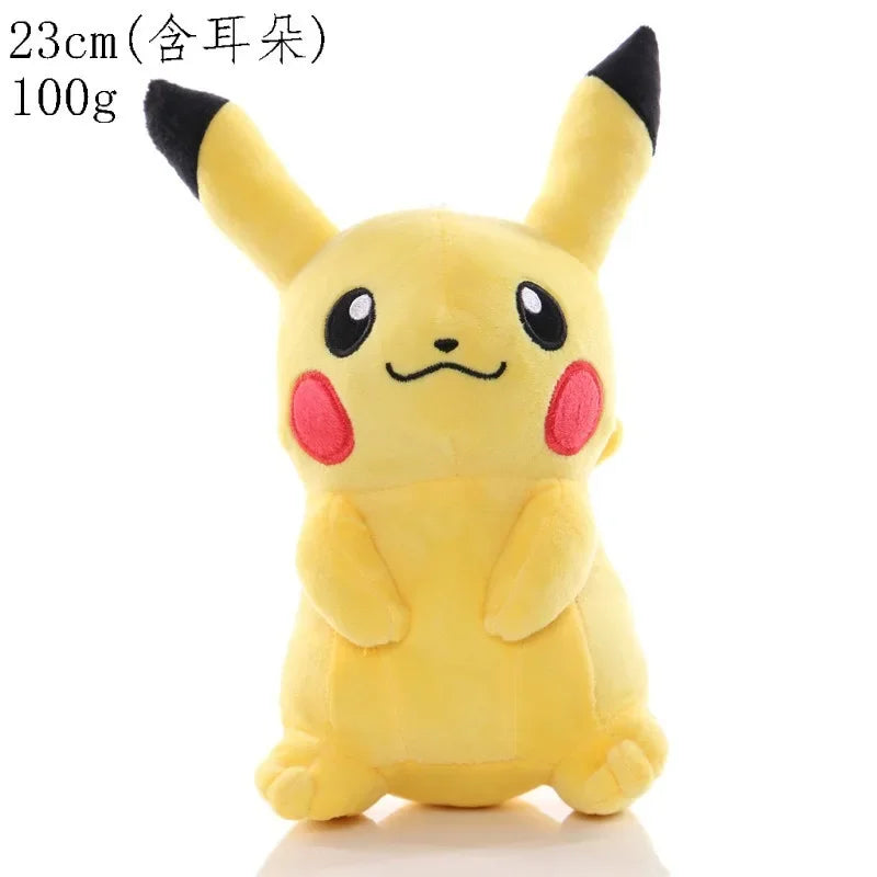 20cm Pikachu Pokemon Plush Doll Charmander Bulbasaur Squirtle Psyduck Eevee Plush Soft Stuffed Animals Peluche Plushie Toy Gifts