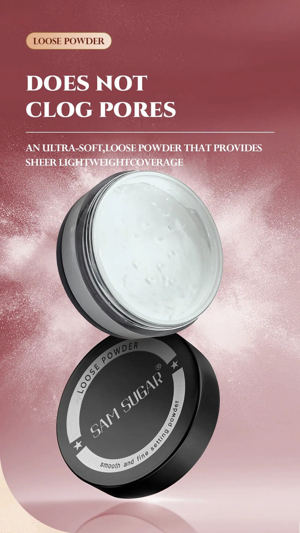 Makeup Base Set With 15ml Primer 30ml Matte Foundation 5g Loose Powder Puff For Smooth Flawless Skin Longwear