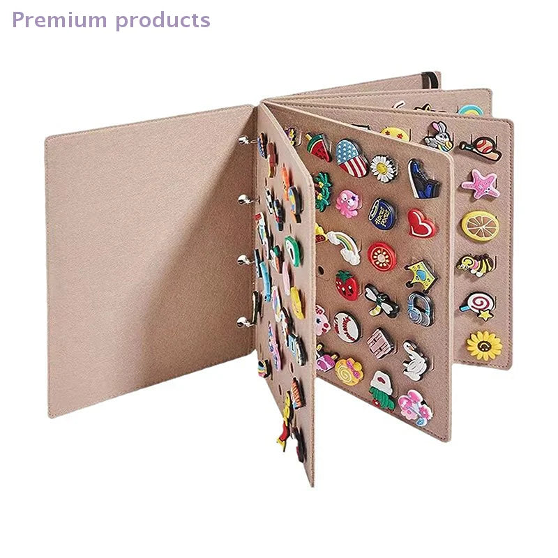 Practical Felt Pin Display Book Storage Case - Pin Organizer Bag Protective Cover Brooch Earring Storage Holder for Collectors