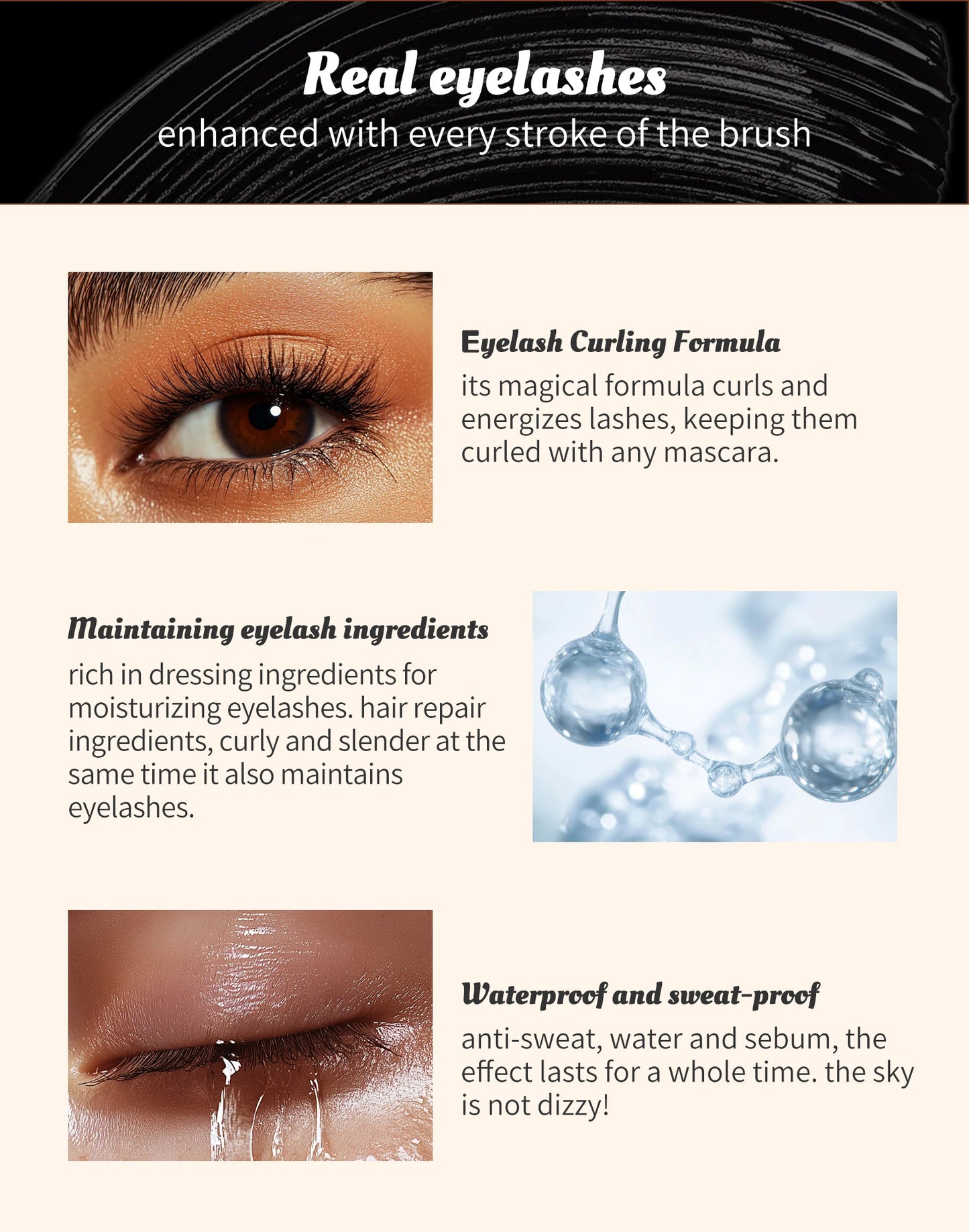 Black waterproof Mascara for all Lengthening make up products Eyelash Extension Eye Lashes mascara 4d effect Korean cosmetics